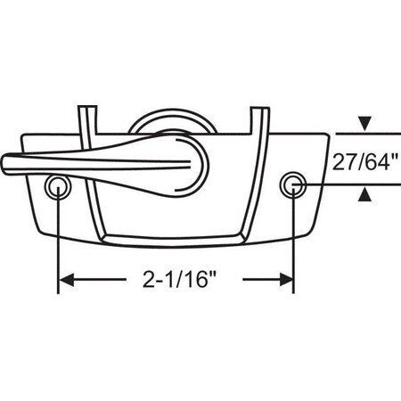 Strybuc Sash Lock White 50-752W